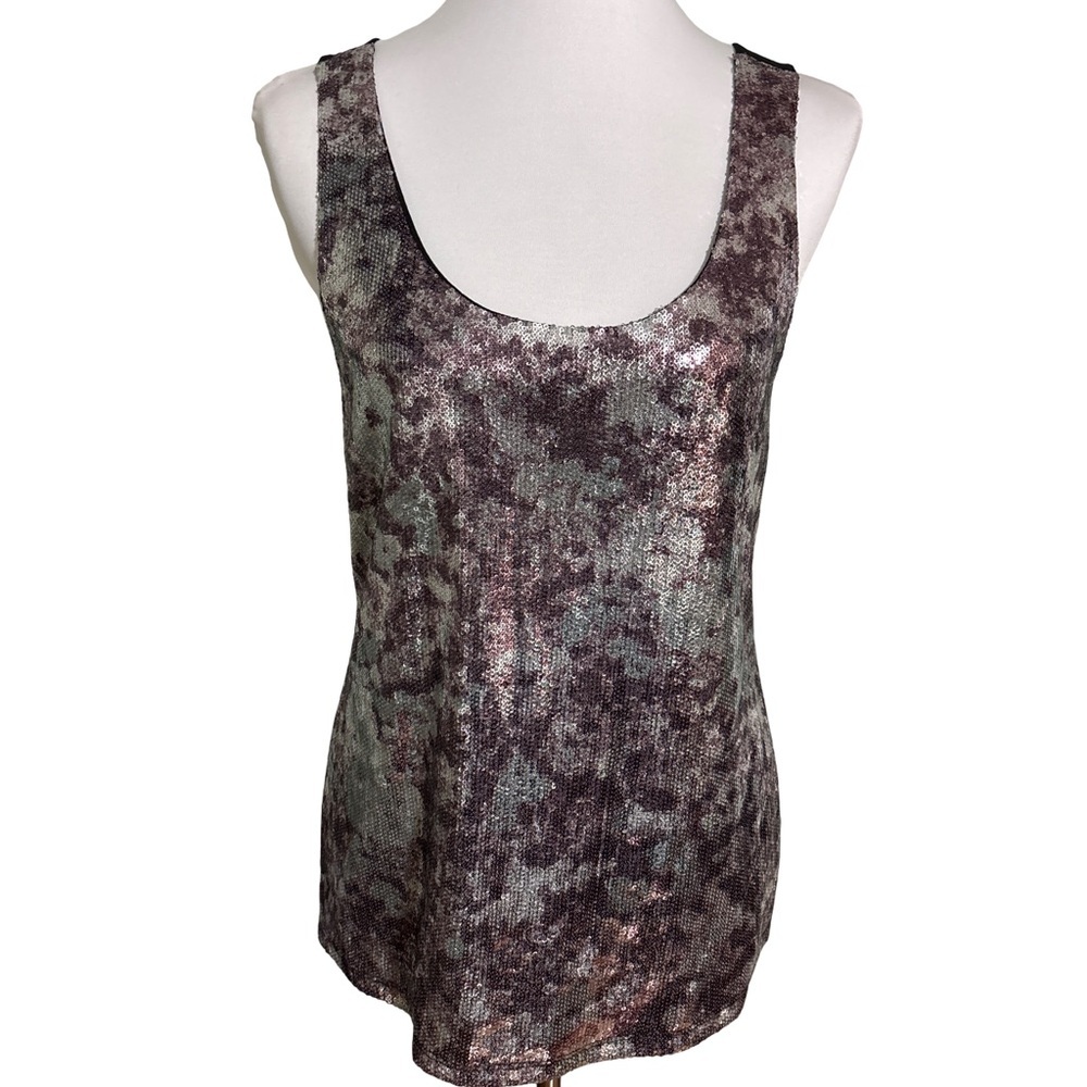 INC International Concepts Multicolor Shimmering Tank Top